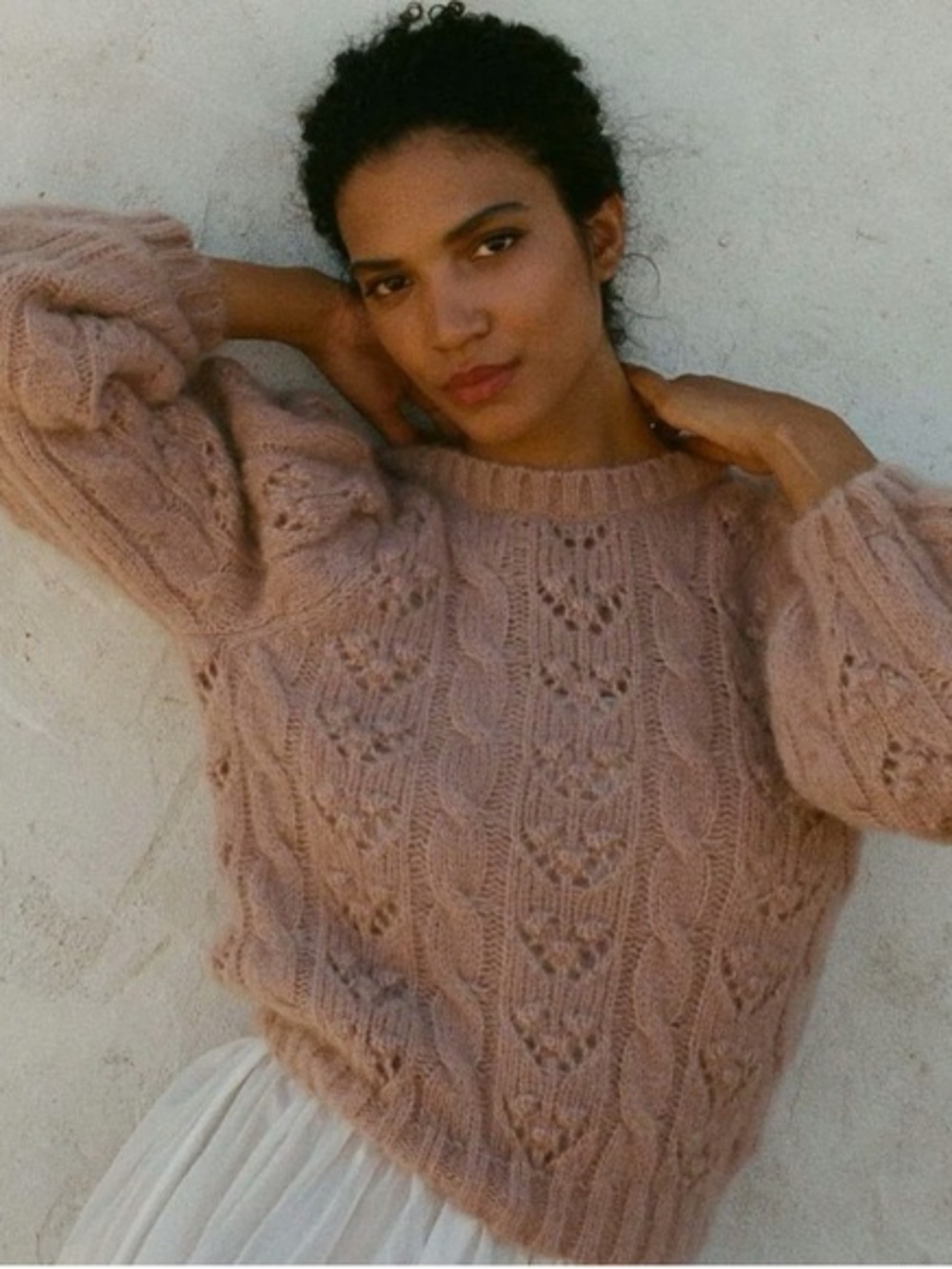 Dôen Tudor Sweater Crew Neck Alpaca Wool Blend Size XS